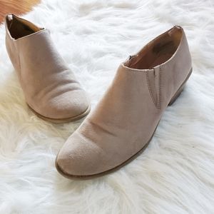 Gap Tan Faux Suede Booties Size 7